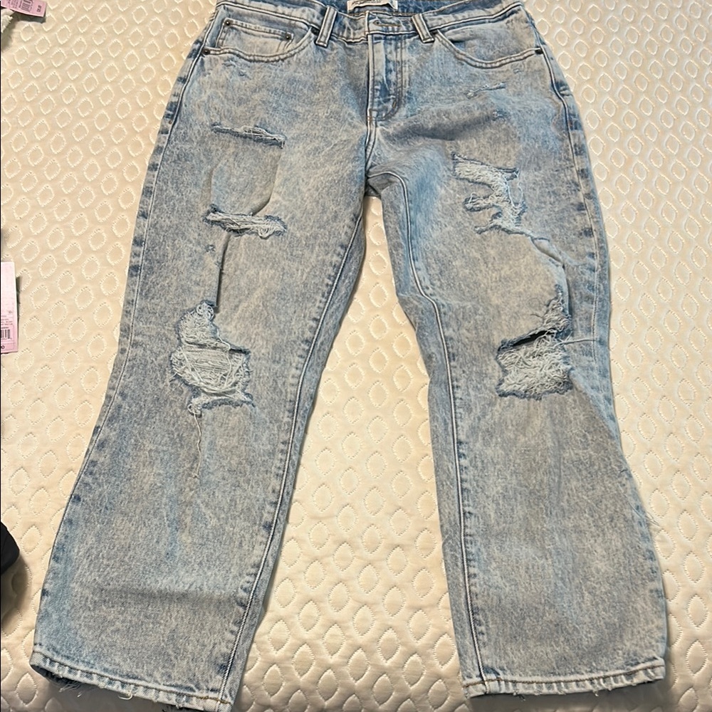 Abercrombie & Fitch Boyfriend Mid Rise Jeans